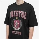 F.C. Real Bristol Men's Laurel Baggy T-Shirt in Black