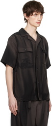 JiyongKim Black Sun-Bleached Shirt