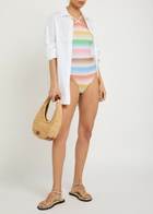Missoni Zigzag Metallic-knit Swimsuit Multicoloured