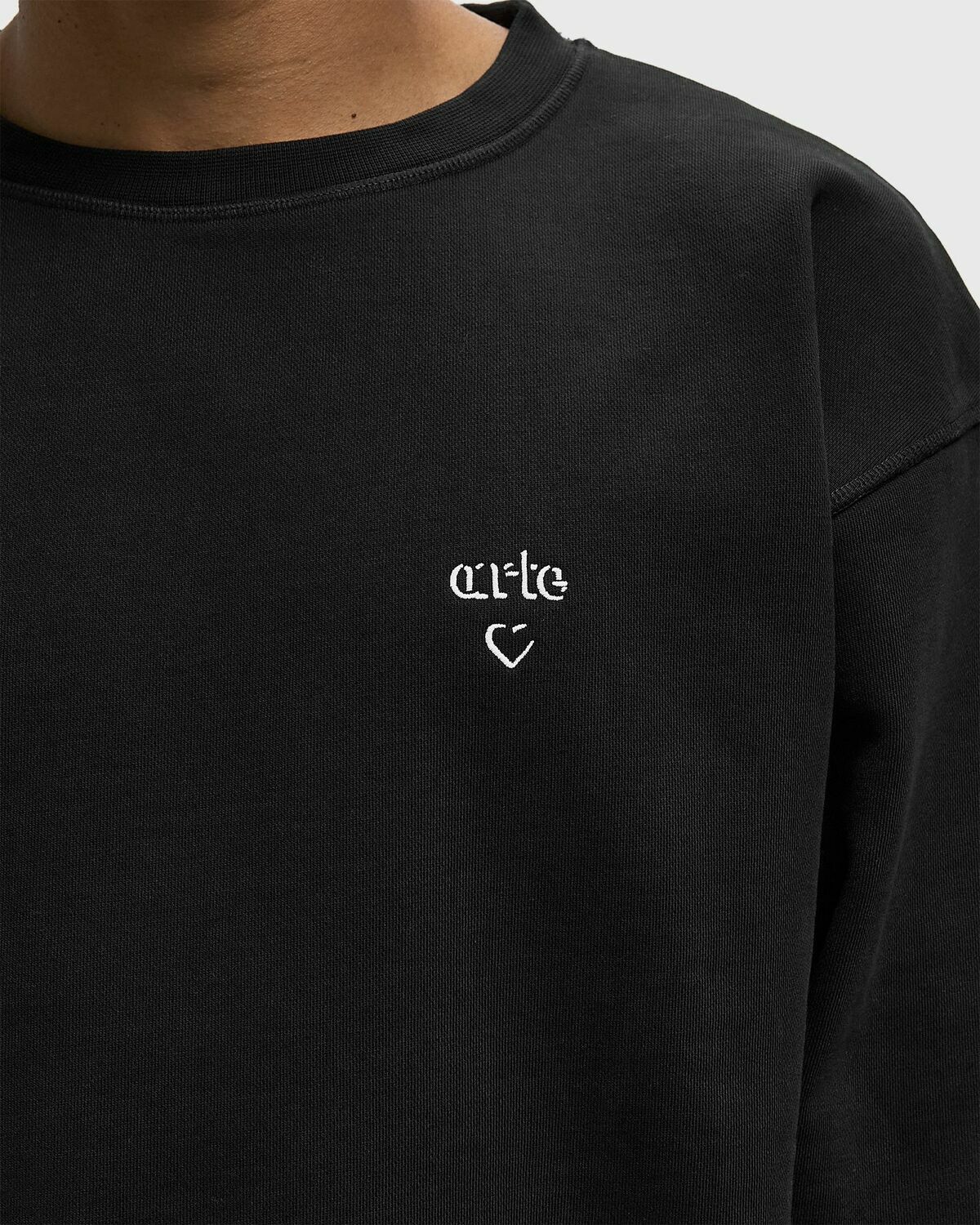Arte Antwerp Arte Heart Crewneck Black Mens Sweatshirt