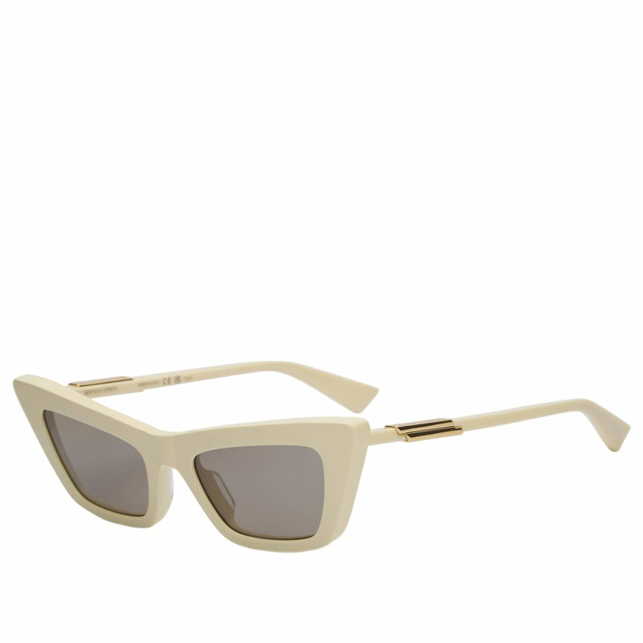Photo: Bottega Veneta Eyewear Women's Bottega Veneta BV1446S Sunglasses in Beige/Brown 