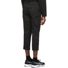 Wonders Black Twill Cropped Trousers