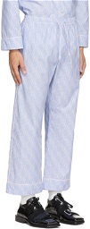 Georges Wendell Blue & Pink Logo Lounge Pants