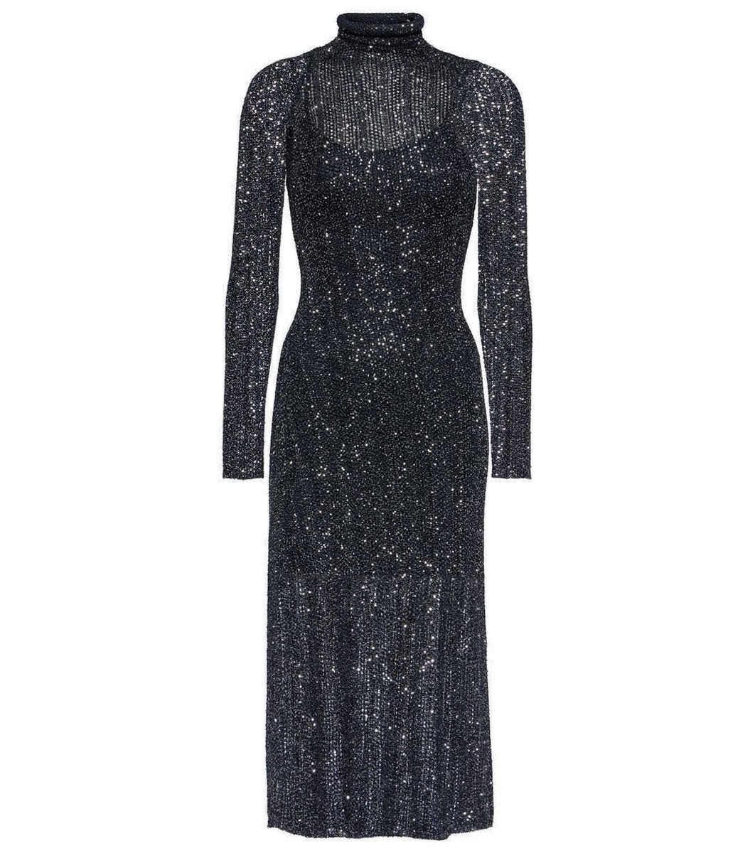 ワンピース ALAIA Linen blend maxi dress Alaia Linen Maxi Dress - Maude