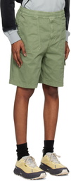 Stone Island Green Patch Shorts