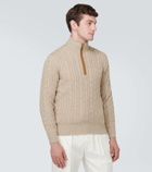Loro Piana Mezzocollo cable-knit cashmere sweater