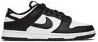 Nike Black & White Dunk Low Retro Sneakers