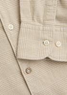 Boss Houndstooth Cotton Shirt Beige