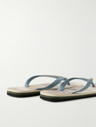 Maison Kitsuné - Havaianas Logo-Print PVC and Rubber Flip Flops - Blue