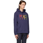 Polo Ralph Lauren Navy Fleece Logo Hoodie