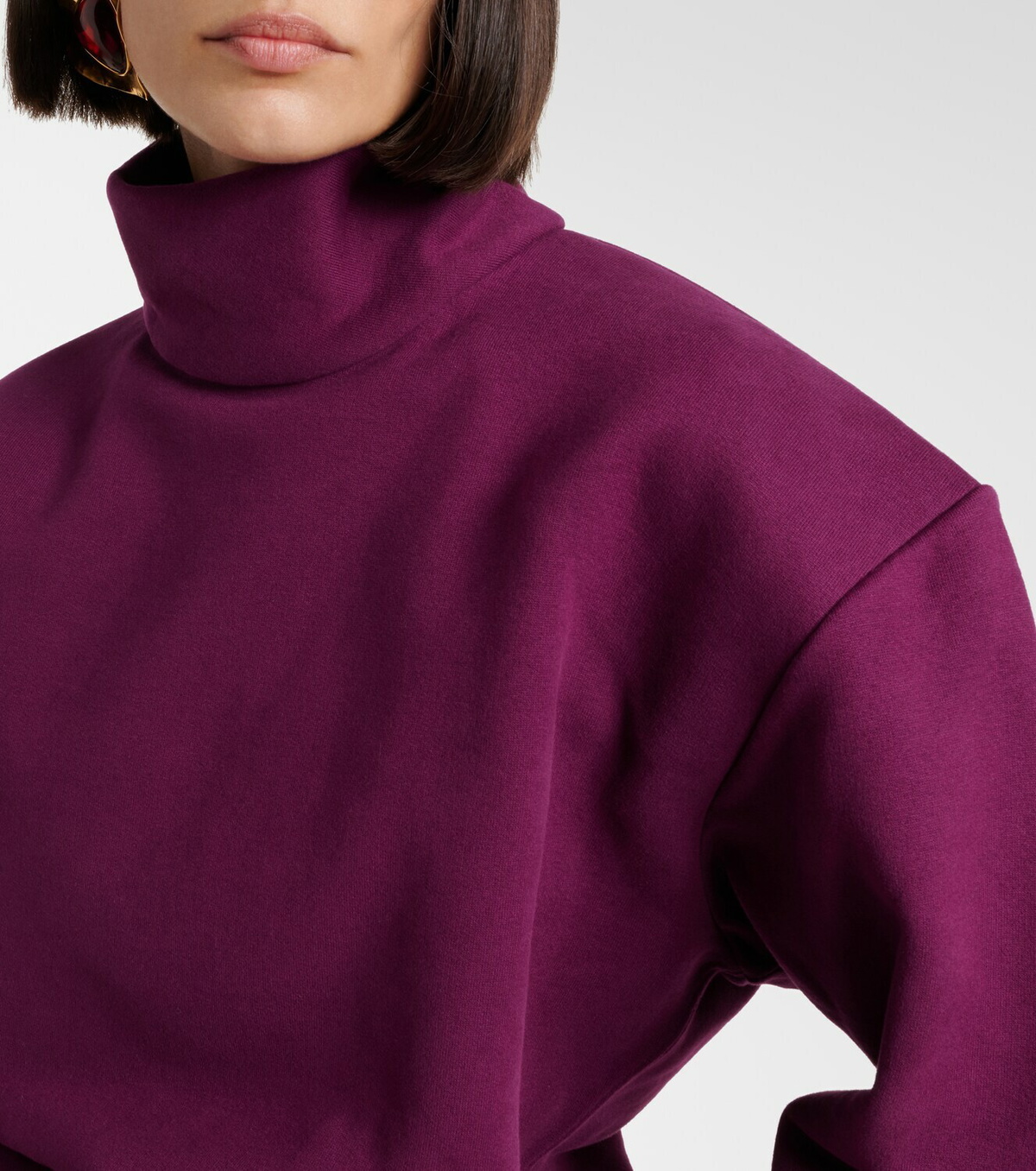 Saint Laurent Cotton fleece sweatshirt