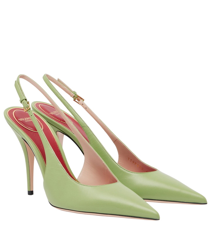 Photo: Valentino Garavani Cuttie leather slingback pumps