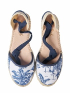 MC2 Saint Barth Flat Espadrillas With Toile De Jouy Print