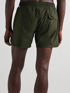 Kingsman - Drake's Slim-Fit Mid-Length Swim Shorts - Green