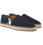 Burberry - Checked Canvas Espadrilles - Men - Navy