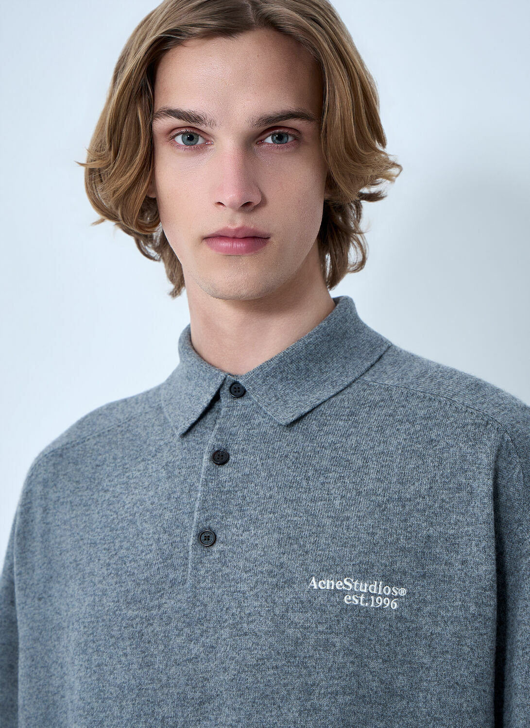 Acne Studios Wool Knit Polo Acne Studios