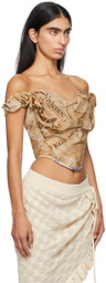 Vivienne Westwood Beige Sunday Corset Top