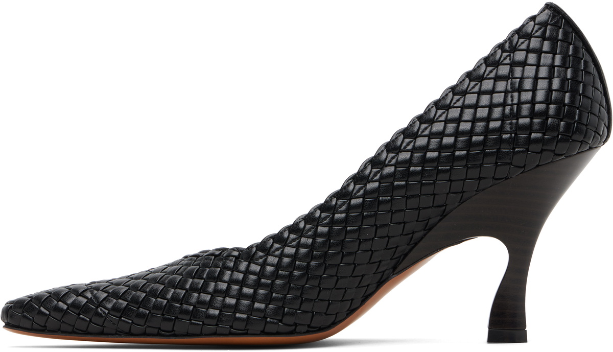 Stella McCartney Black Elsa 90 Woven Heels