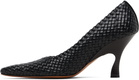 Stella McCartney Black Elsa 90 Woven Heels