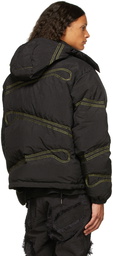 Kanghyuk Black Curtain Airbag Down Jacket