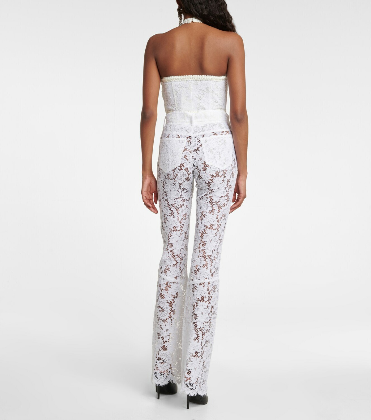 Alessandra Rich Lace bustier halter top Alessandra Rich