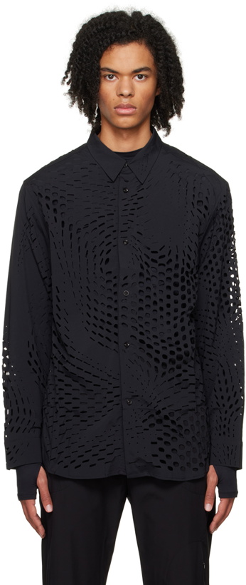 Photo: POST ARCHIVE FACTION (PAF) Black Cutout Shirt