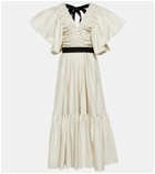 Roksanda Braided cotton poplin maxi dress
