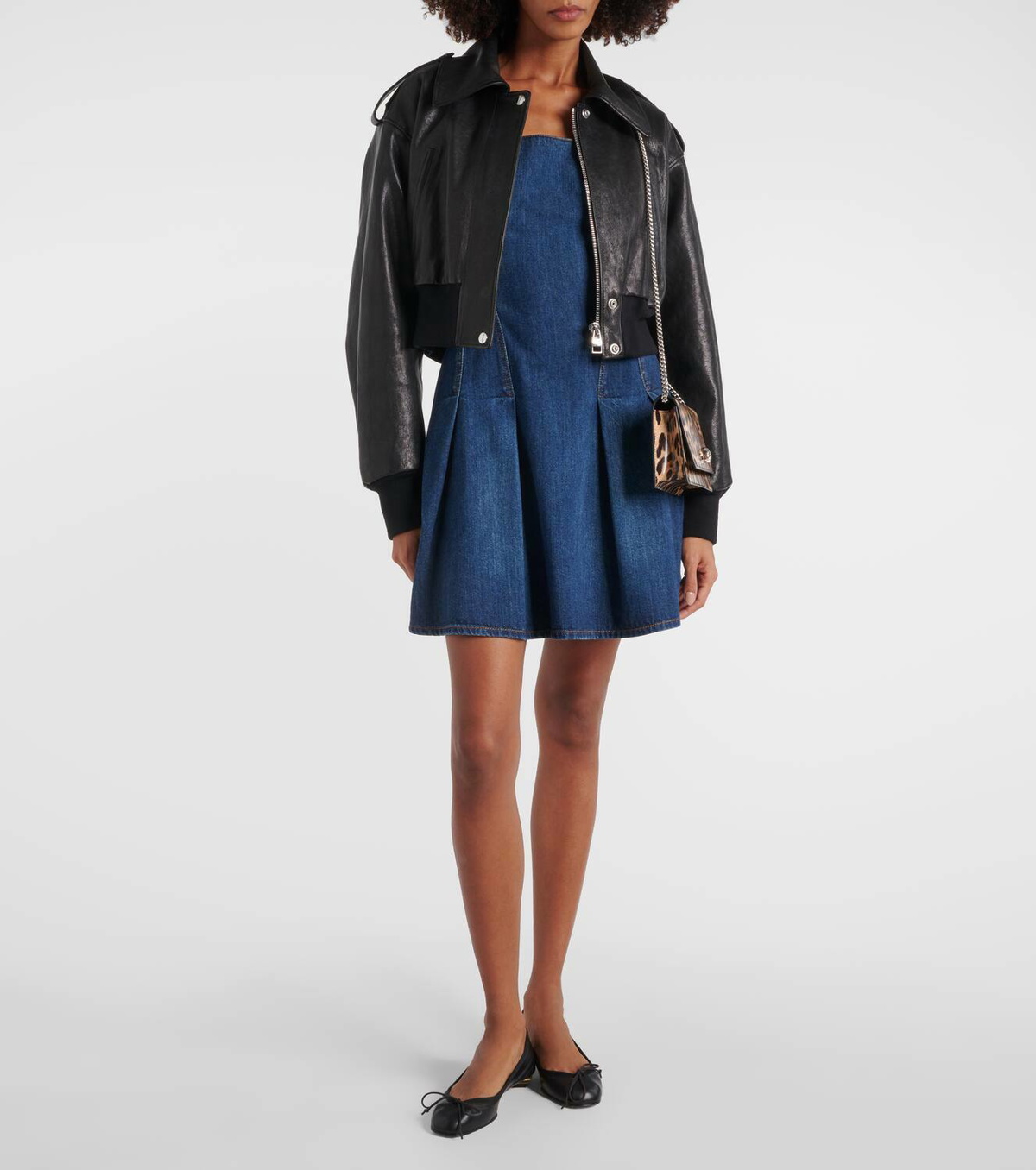 Alexander McQueen Cropped leather jacket Alexander McQueen Alexander McQueen Cropped leather jacket Alexander McQueen