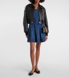 Alexander McQueen Cropped leather jacket