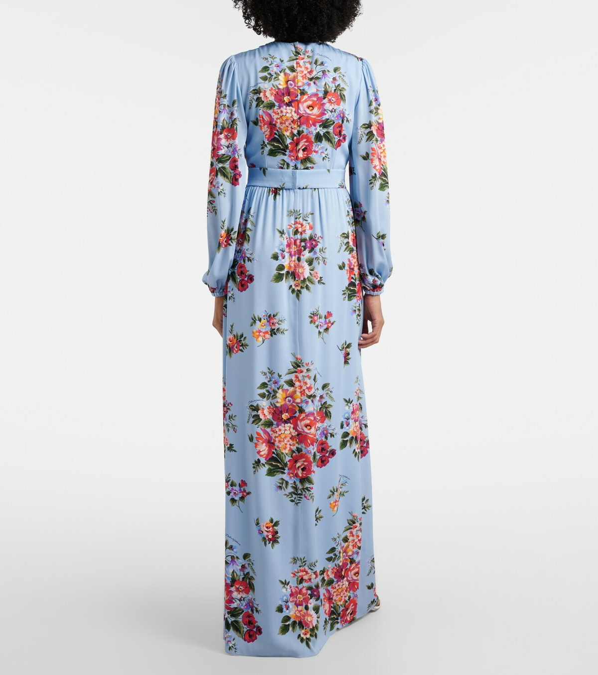 Dolce&Gabbana Floral silk-blend gown