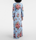 Dolce&Gabbana Floral silk-blend gown