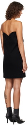 We11done Black Sweetheart Minidress