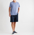 rag & bone - Reed Linen and Cotton-Blend Drawstring Shorts - Blue