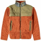 Manresa Men's Selkirk Zip Through Fleece in Caramel/Guthrie Weathered