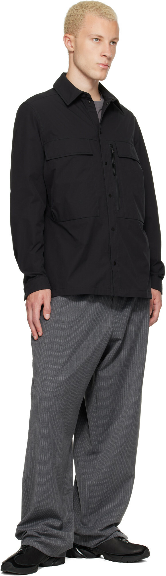 Moncler Black Ripstop Shirt
