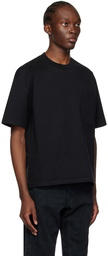 AURALEE Black Stand-Up T-shirt