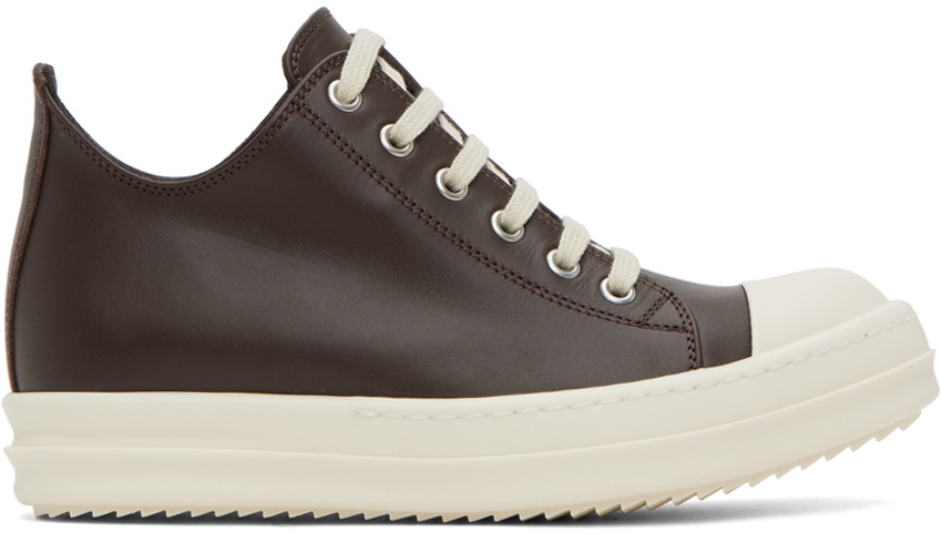 Rick Owens Brown Low Sneakers Rick Owens