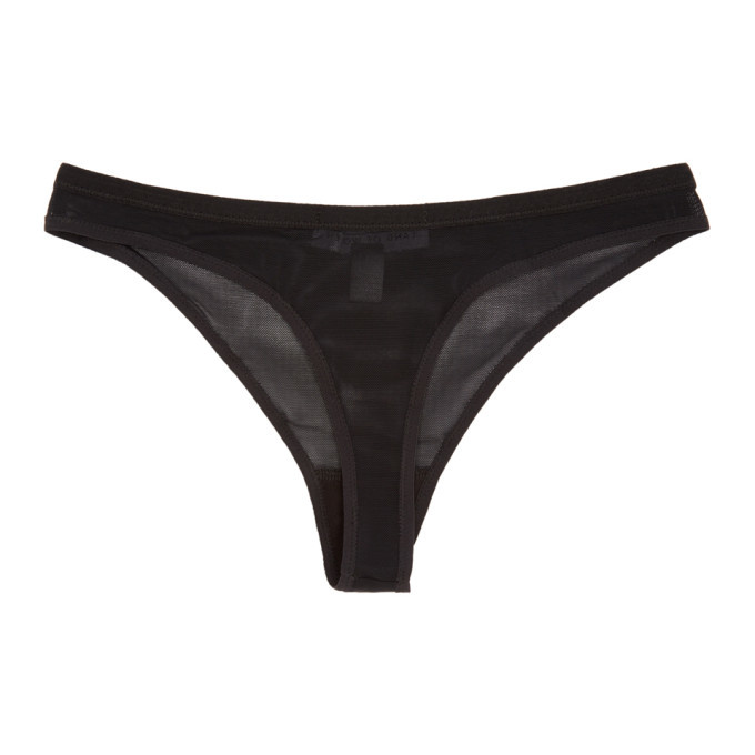 Land of Women Black Mesh Thong