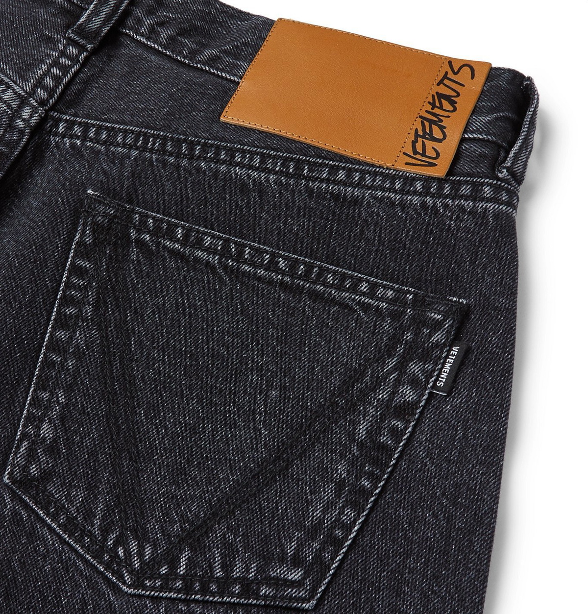 Vetements - Logo-Detailed Denim Jeans - Black Vetements