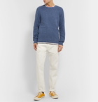 Alex Mill - Mélange Cotton and Silk-Blend Sweater - Blue