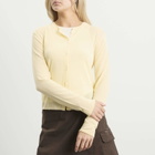 DUNST Women's Cardigan in Soft Yellow