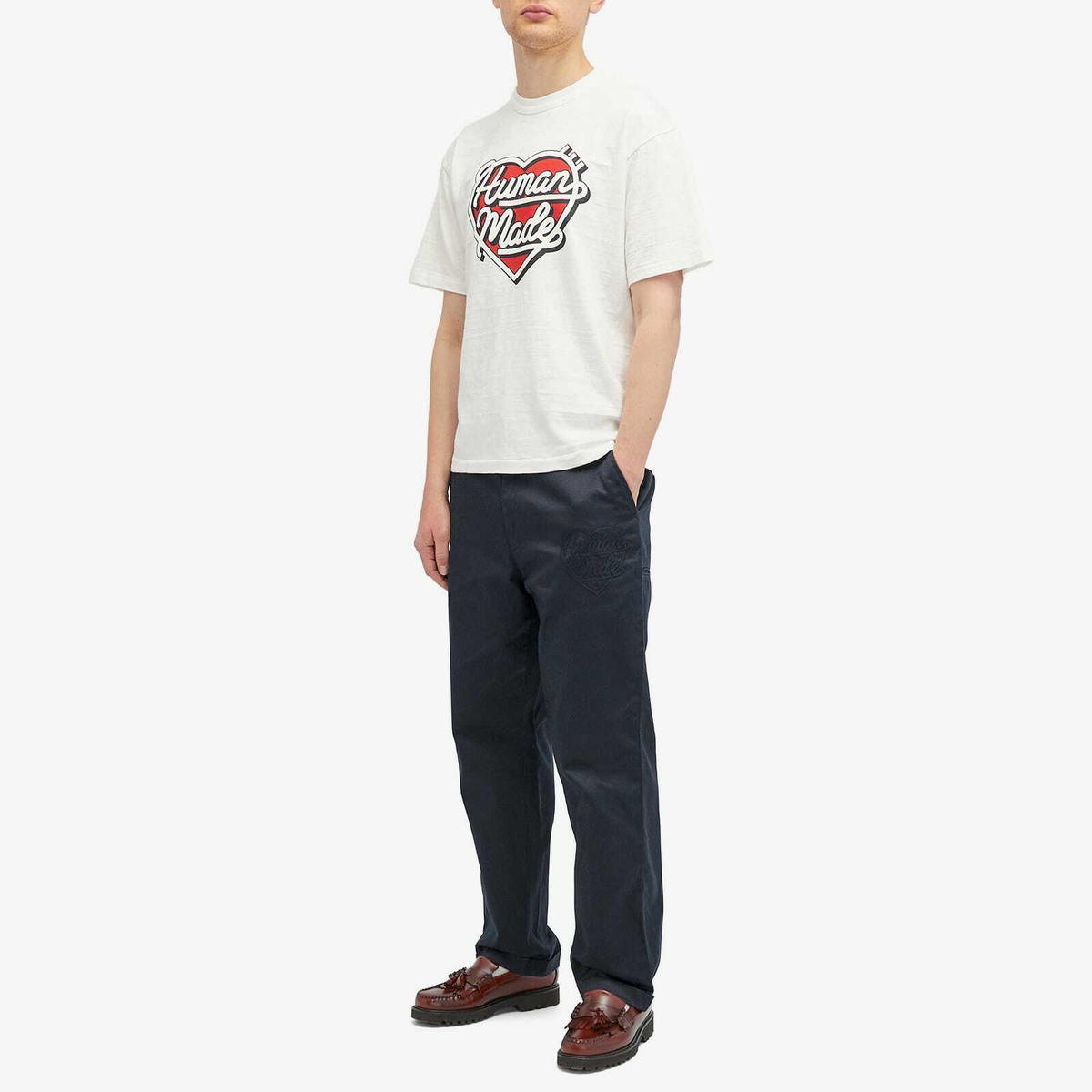 Human Made Men's chino pants in Navy Human Made