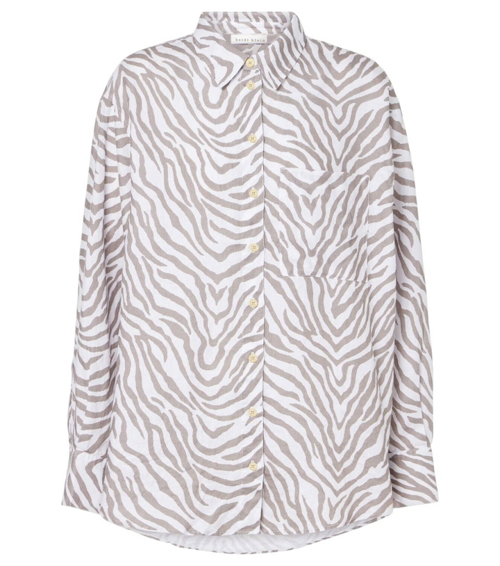 Photo: Heidi Klein Zebra-print linen shirt