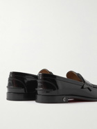 Christian Louboutin - Canvas and Leather Penny Loafers - Black