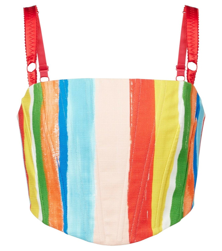 Photo: Dolce&Gabbana Striped cotton-blend tank top