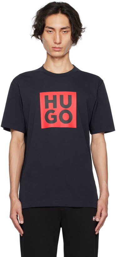 Photo: Hugo Navy Printed T-Shirt