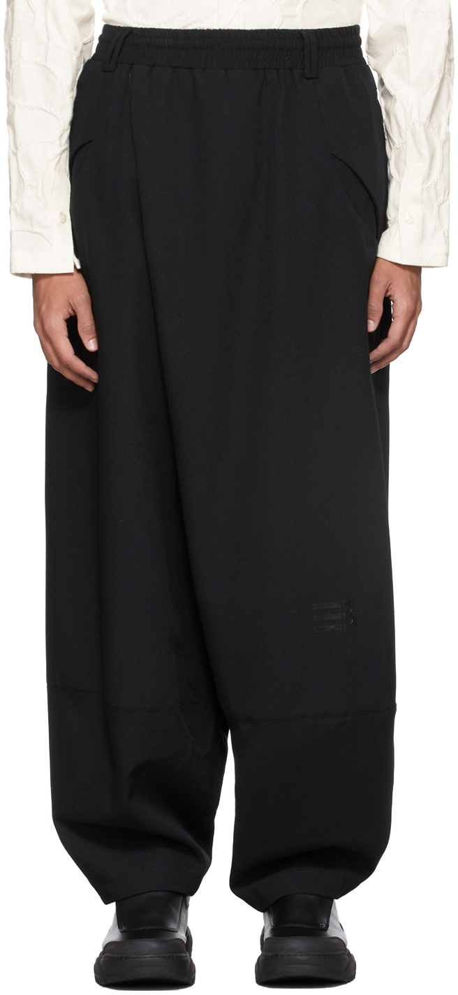 NAMESAKE Black Lamar Carrot Wide Trousers NAMESAKE