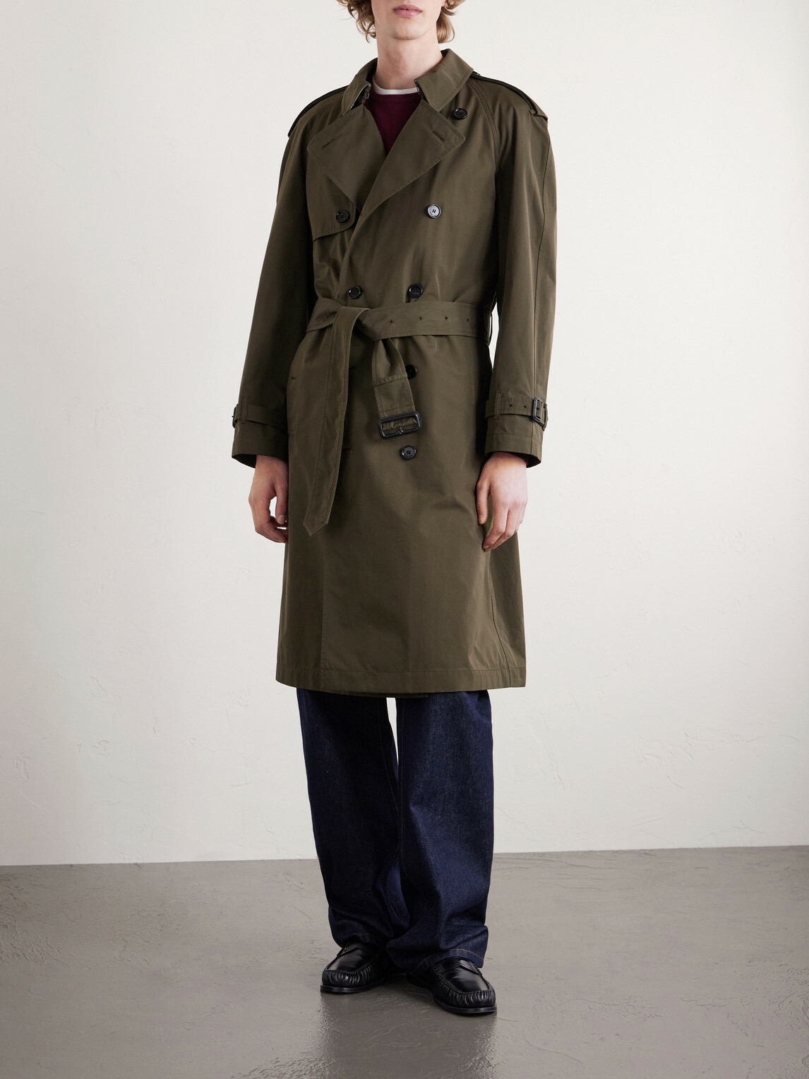 Burberry - Cotton-Gabardine Trench Coat - Green