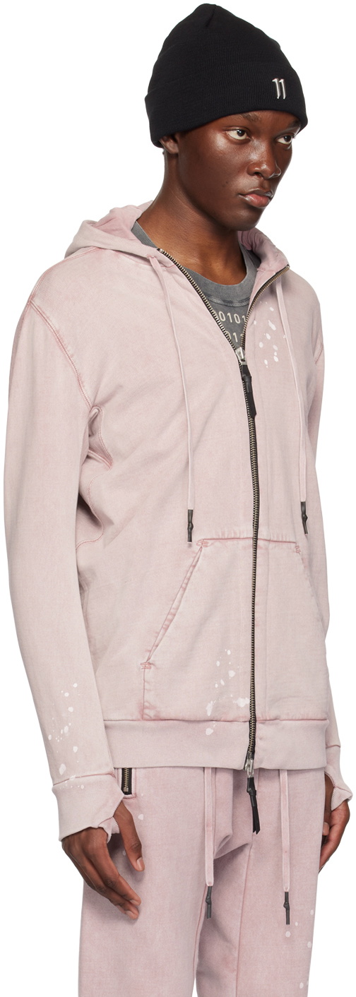 11 by Boris Bidjan Saberi Pink Z2B Hoodie