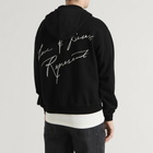Represent Men's Love And Kisses Zip Through Hoodie in Jet Black